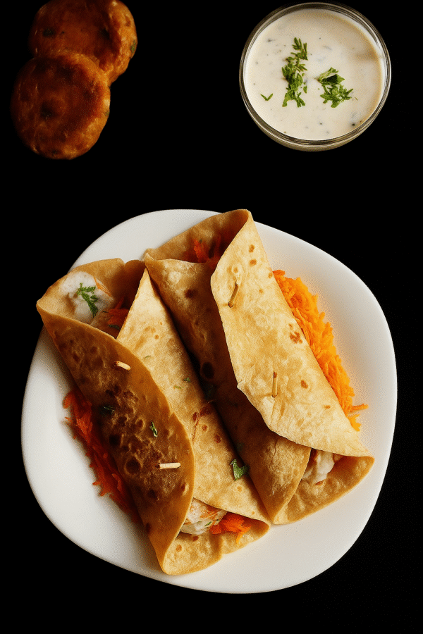 Aloo Tikki Wrap