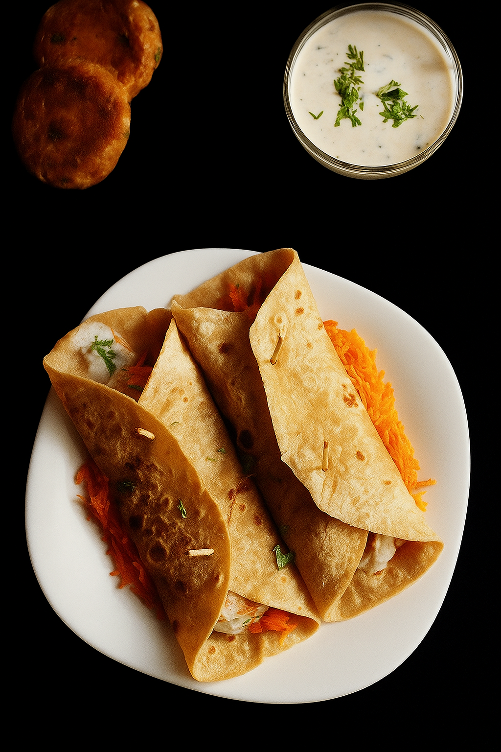 Aloo Tikki Wrap